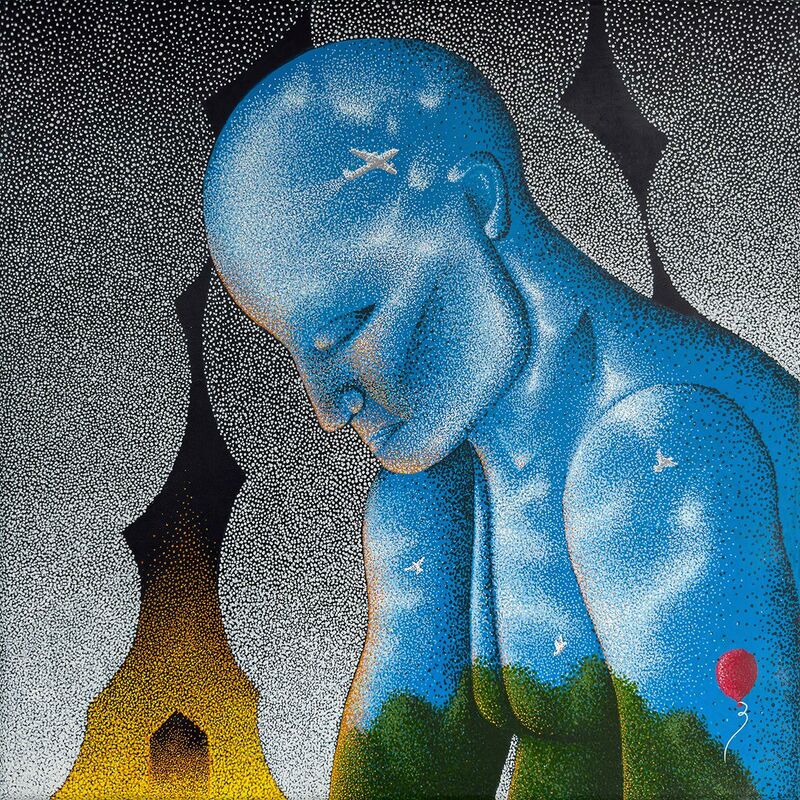 The mirror man - a Paintings by Andrii Sahach